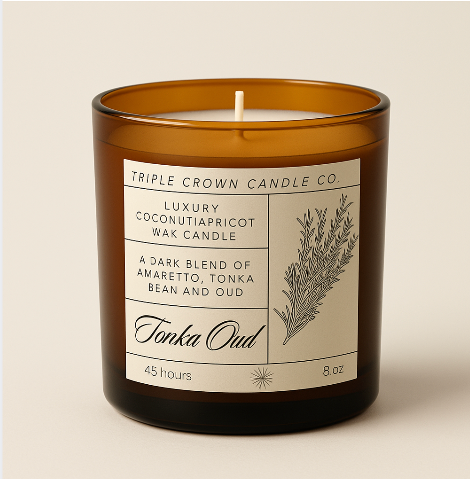 Tonka Oud 8 oz Candle